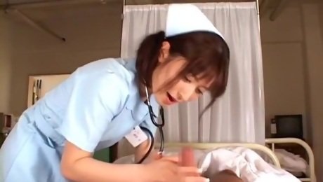 Incredible Japanese chick Mari Fujisawa, Tsubomi, Yuma Asami in Best Nurse JAV movie