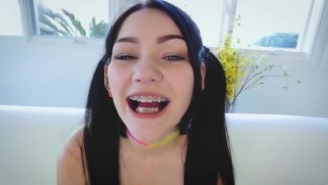 Sex Starved Nympho With Braces Longing For Huge Throbber